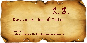 Kucharik Benjámin névjegykártya